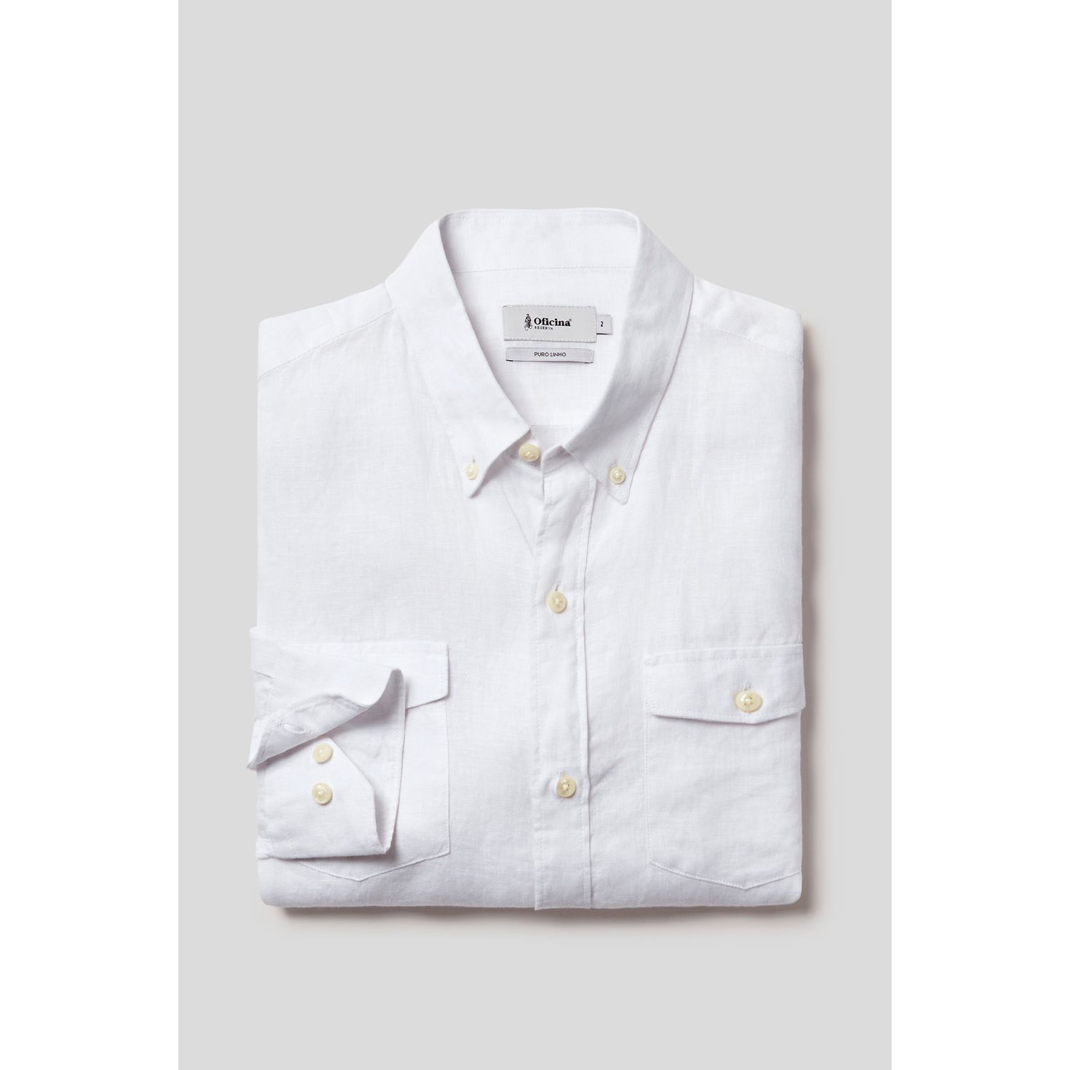 Camisa Linho Button-down