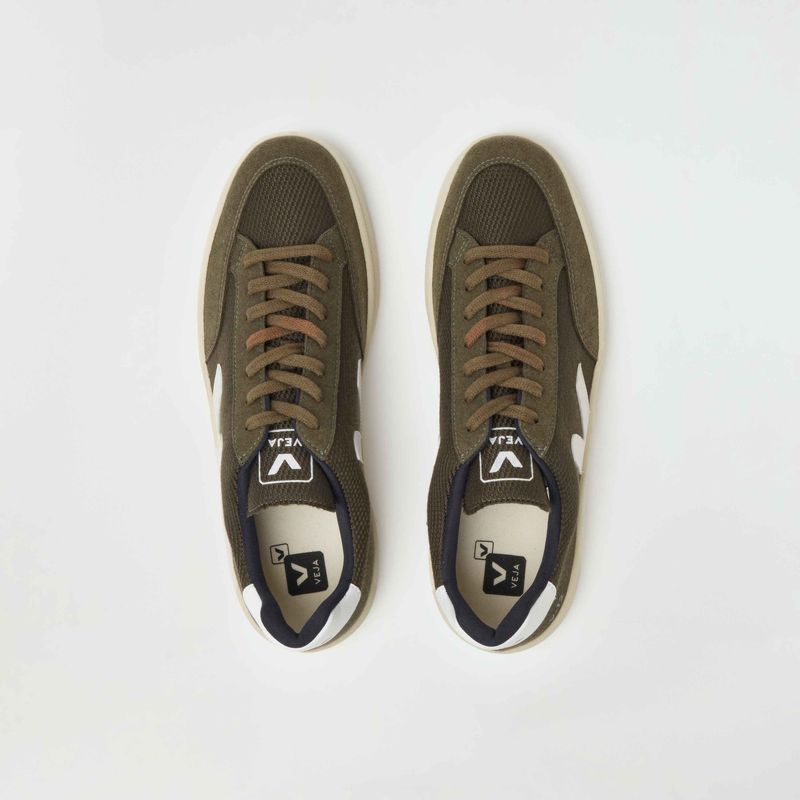 Tenis Veja V 12 Mesh Verde Escuro Masculino Oficina Reserva