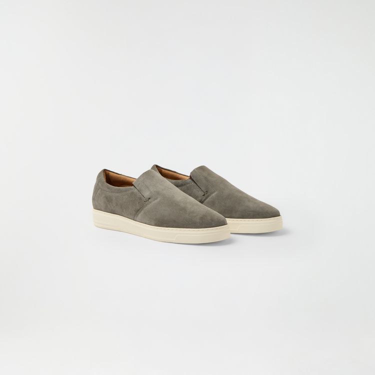 Tênis Slip On Camurça