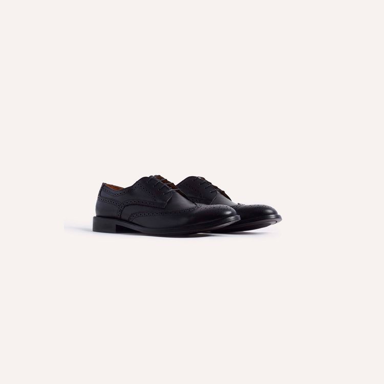 Sapato Couro Brogue