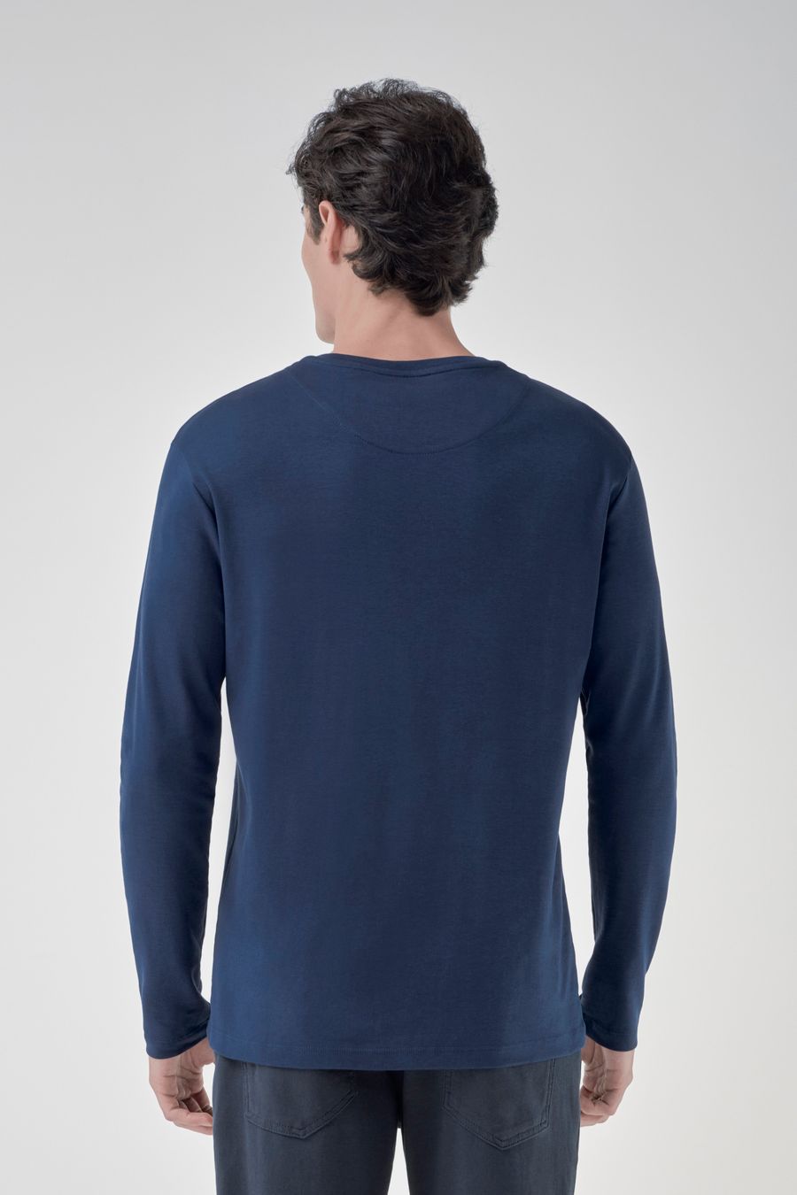 Camiseta Suedine Manga Longa