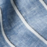 Camisa Linho Manga Curta Azul e Branca