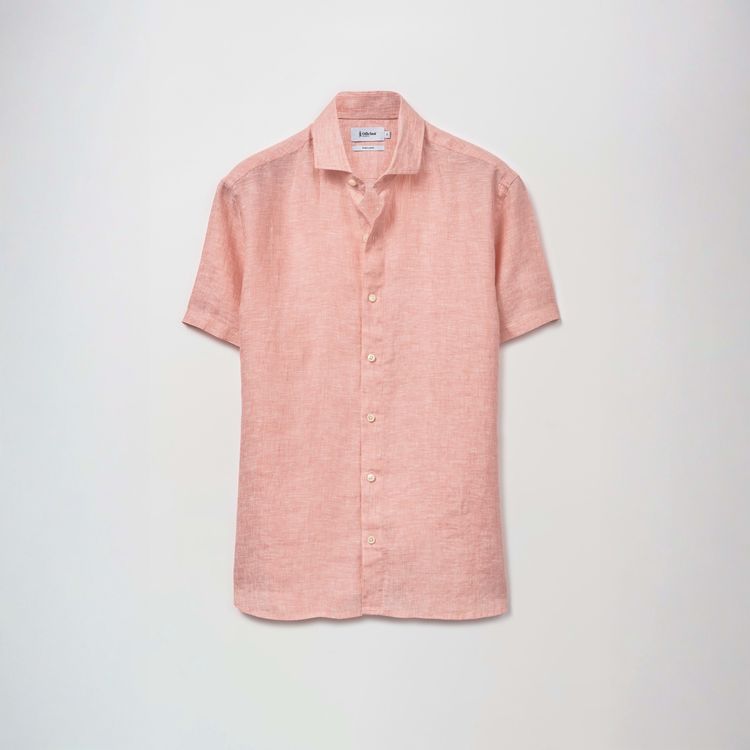 Camisa Linho Manga Curta