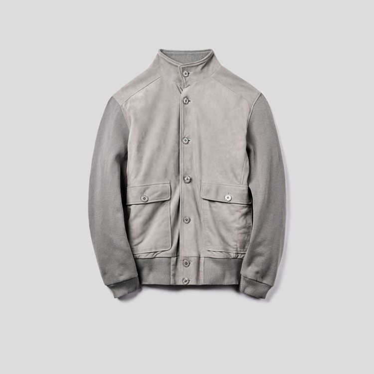 Jaqueta Tricot Suede