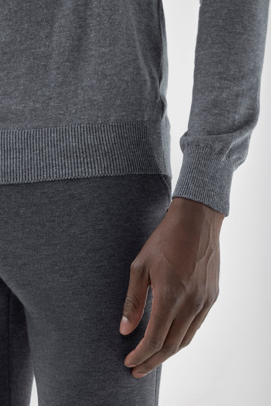 Tricot Meio Zíper Gola Alta