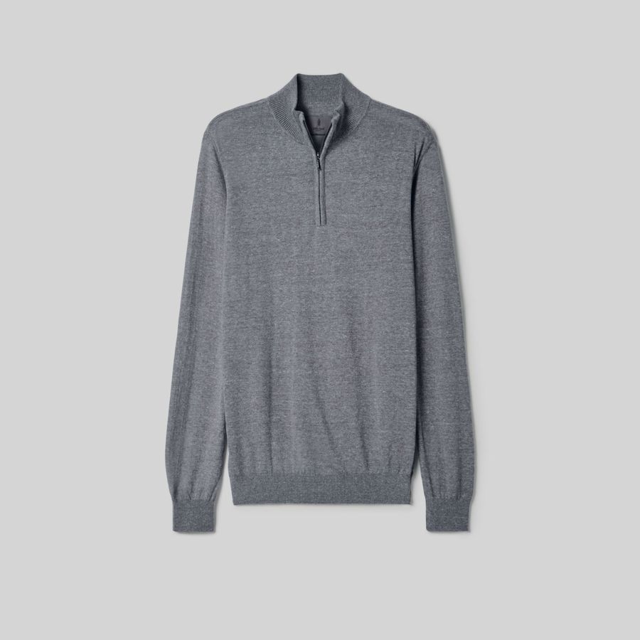 Tricot Meio Zíper Gola Alta