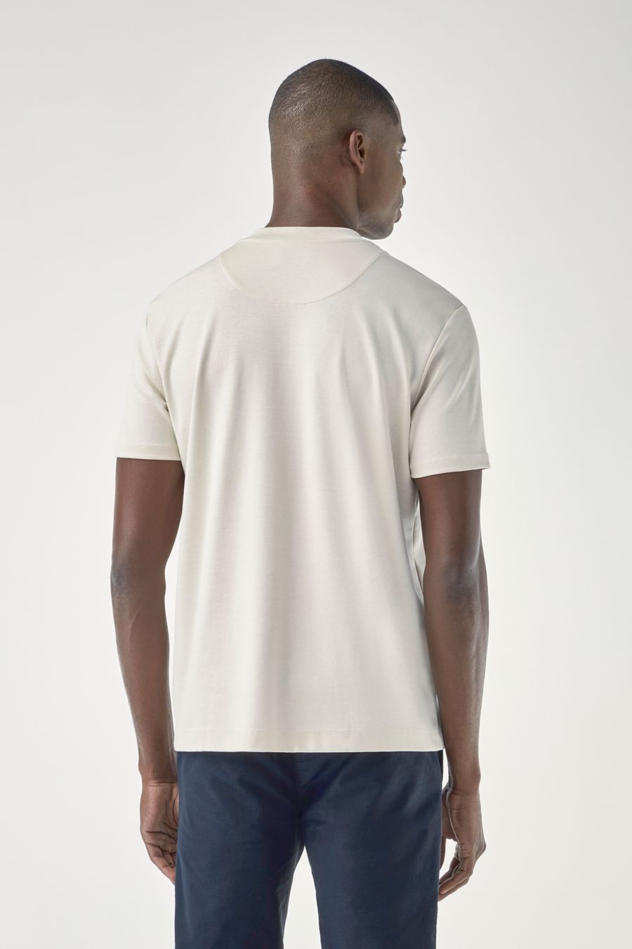 Camiseta Algodao Gola Media Mc