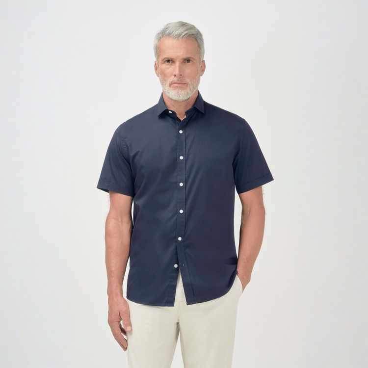 Camisa Chino Manga Curta