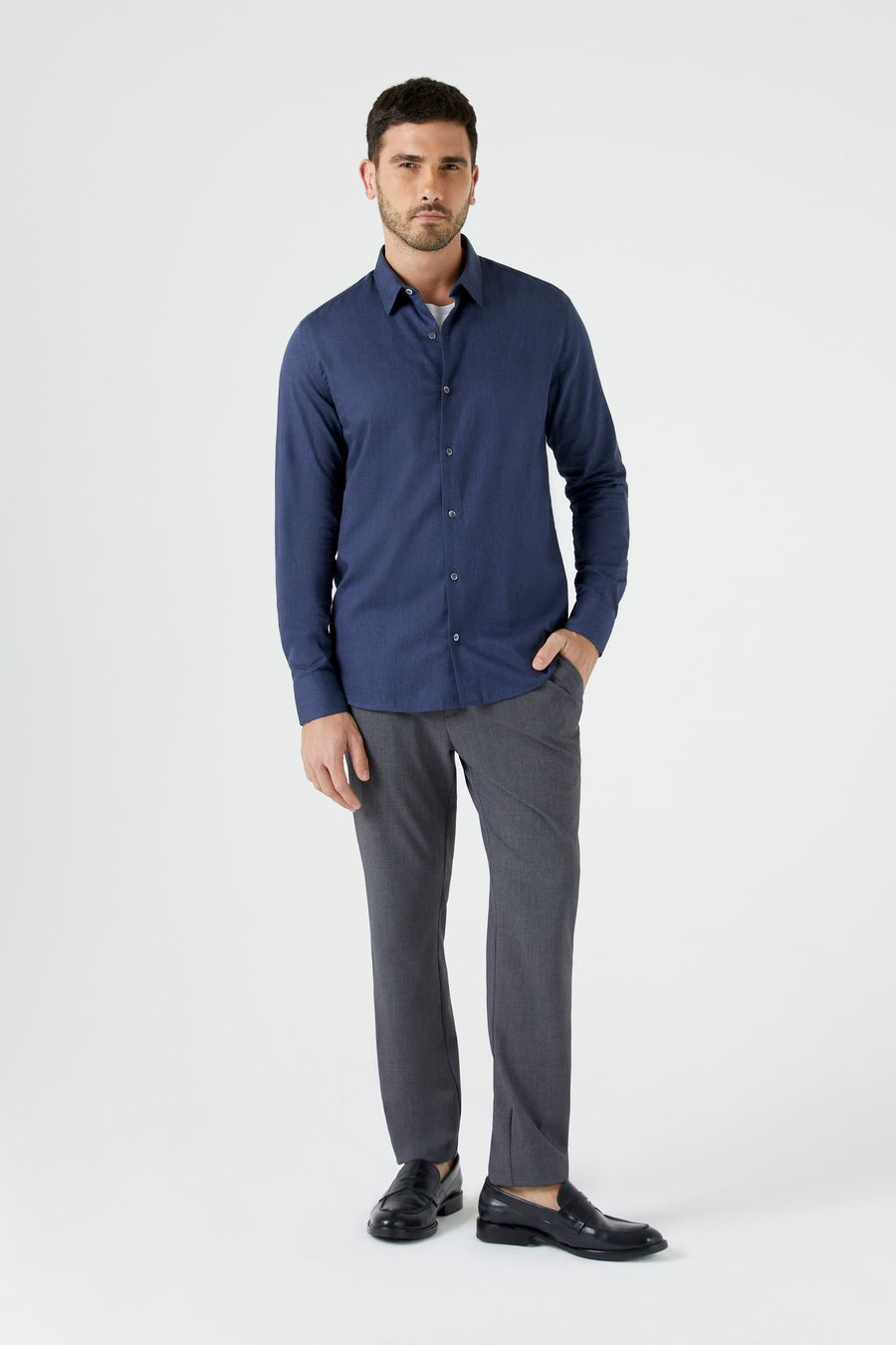 Camisa Melange Lisa