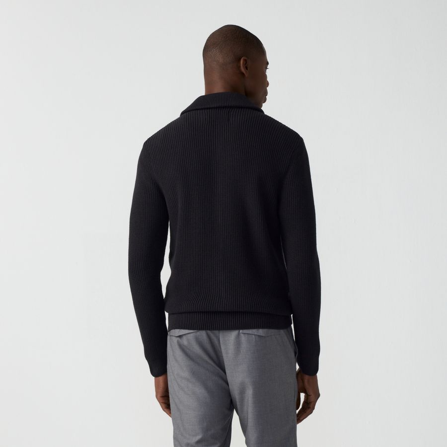 Cardigan Ziper Gola Alta