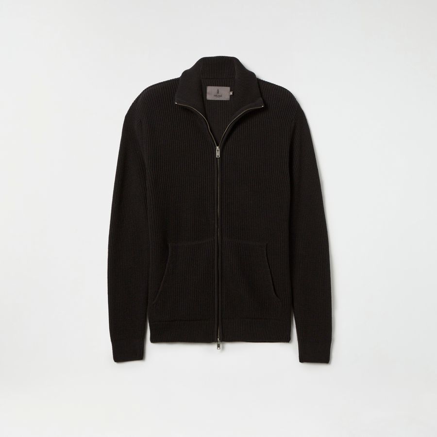 Cardigan Ziper Gola Alta