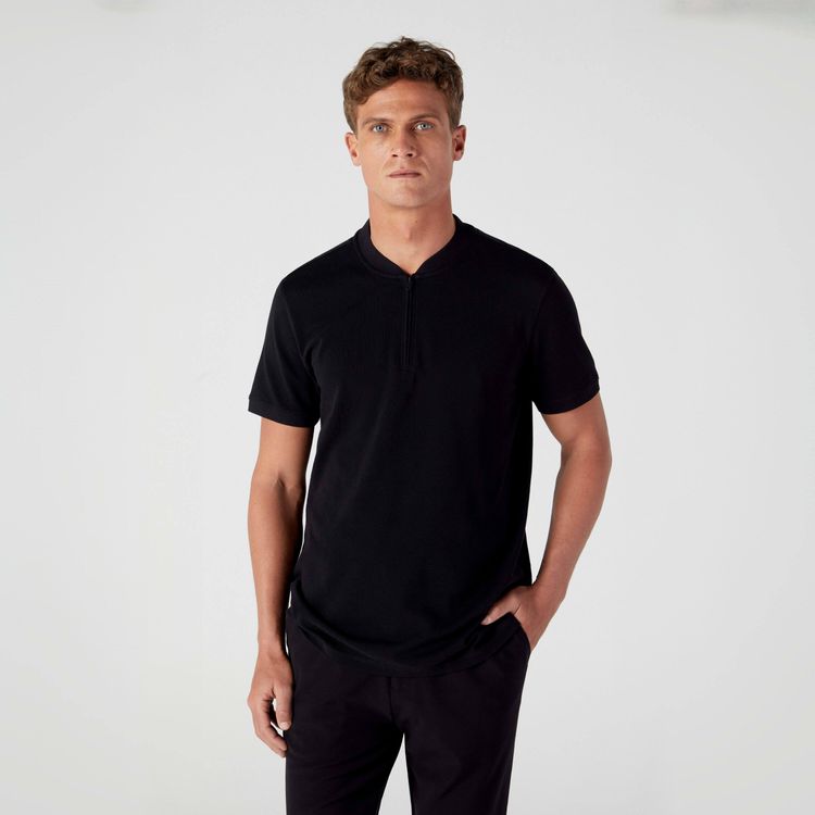 Polo Pima Piquet Zíper