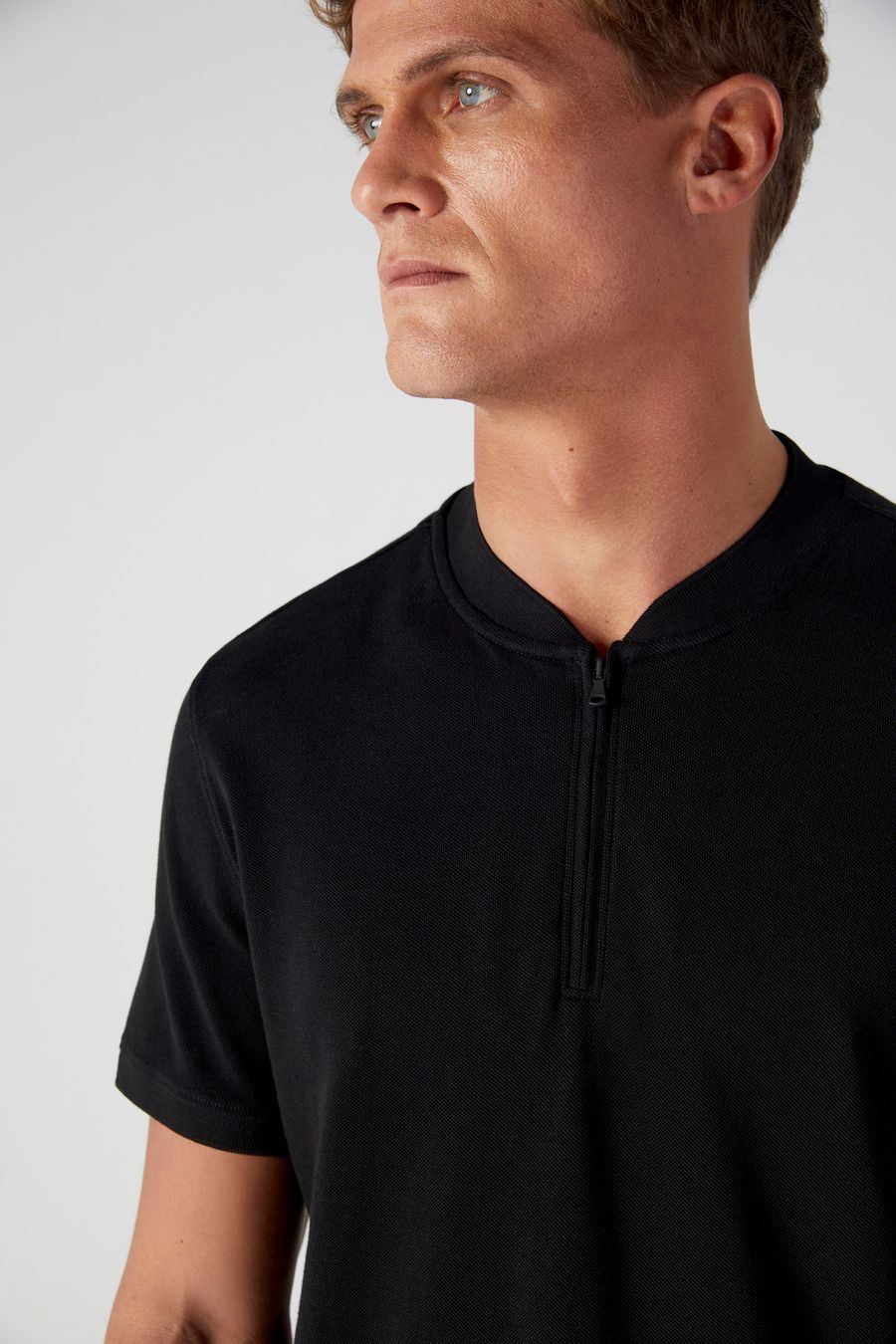 Polo Pima Piquet Zíper