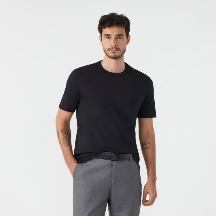 Camiseta Malha Rib