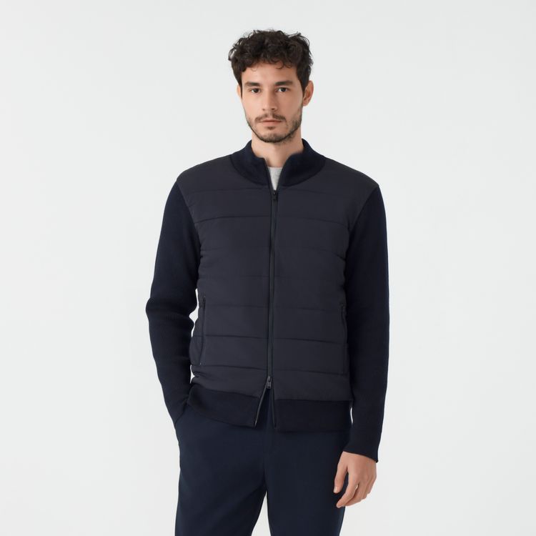 Jaqueta Zíper Algodão Cashmere