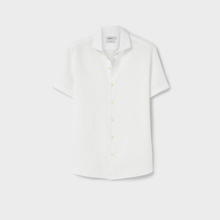 Camisa Linho Manga Curta