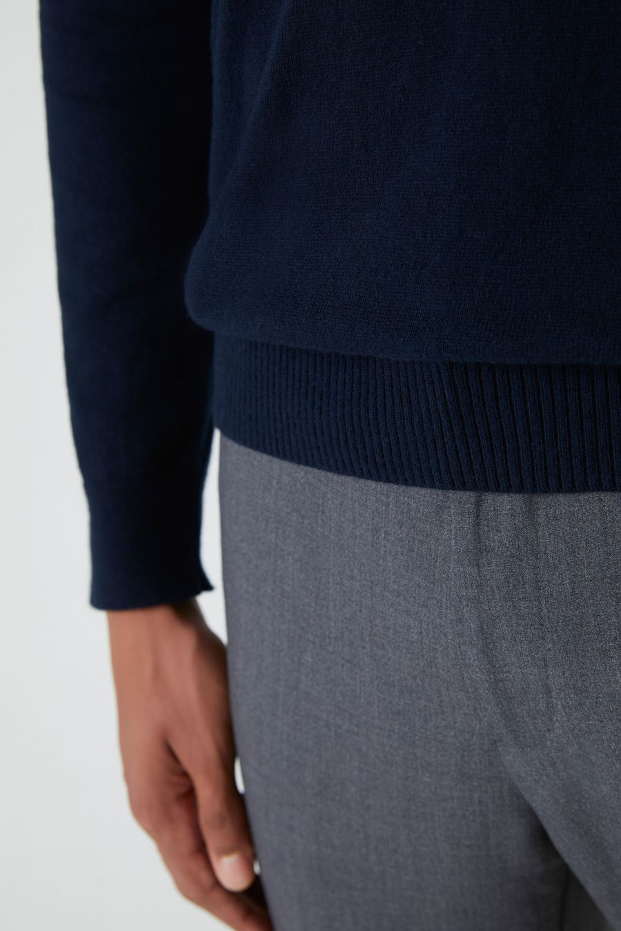 Suéter Algodão Cashmere Gola C