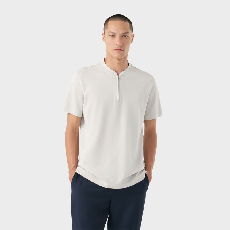Polo Pima Piquet Zíper