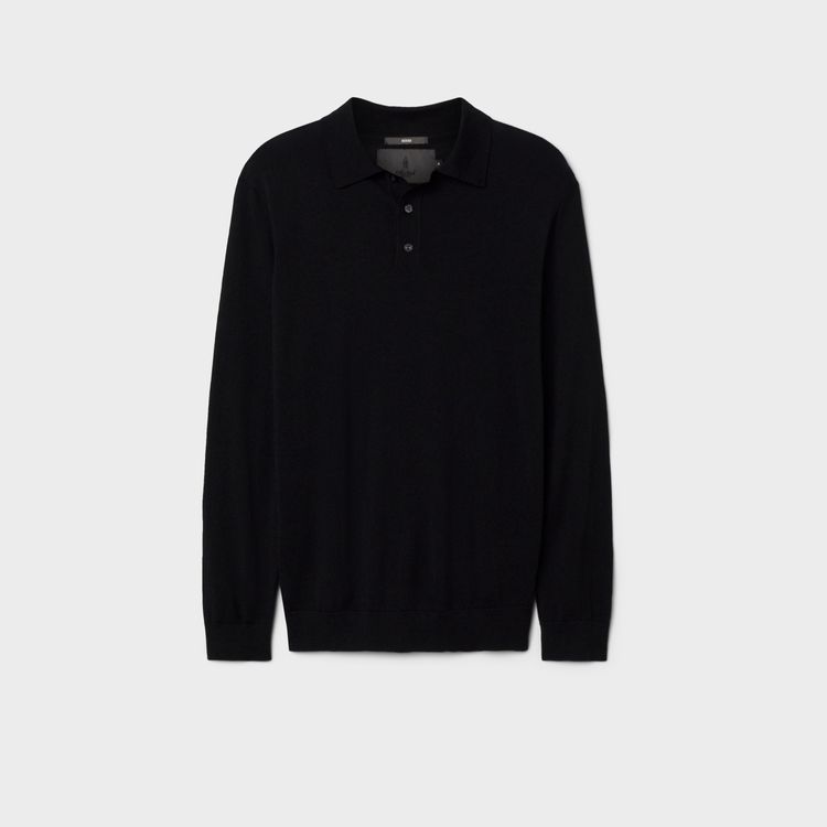 Polo Merino Manga Longa