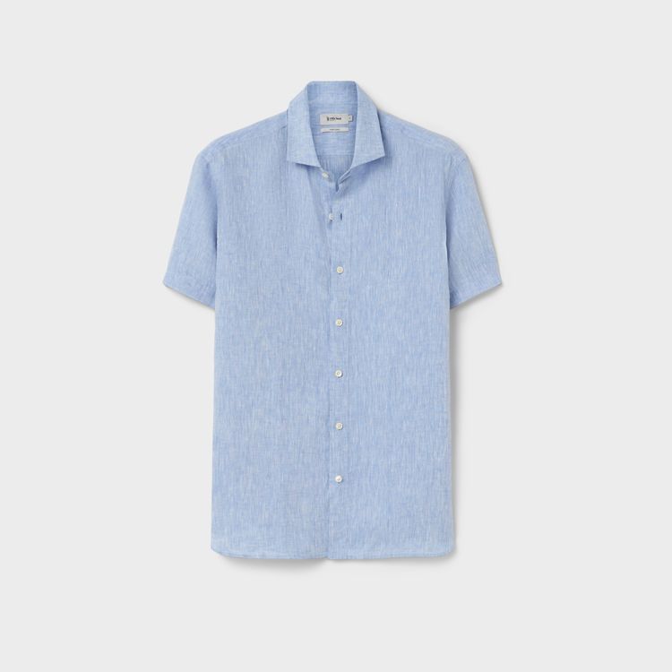 Camisa Linho Manga Curta
