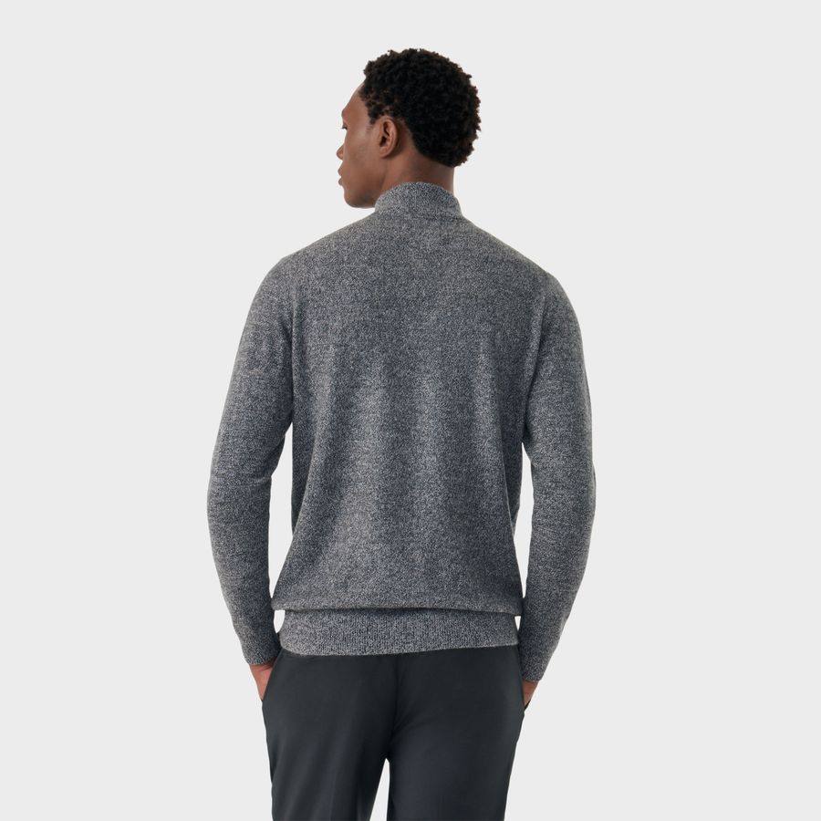 Suéter Puro Cashmere Meio Zíper