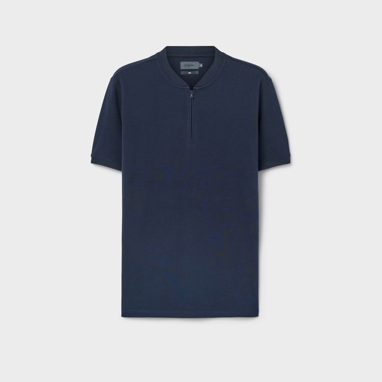 Polo Pima Piquet Zíper