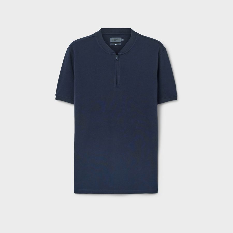 Polo Pima Piquet Zíper