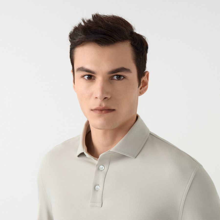 Polo Malha Manga Longa