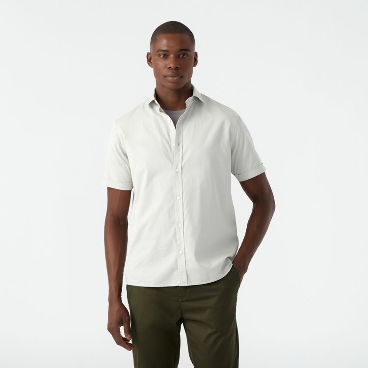 Camisa Chino Manga Curta