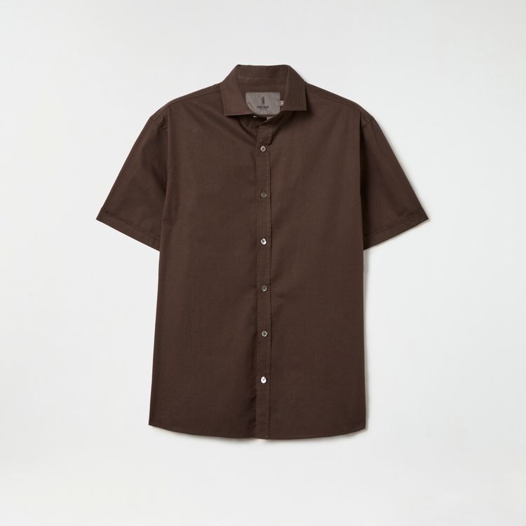 Camisa Chino Manga Curta