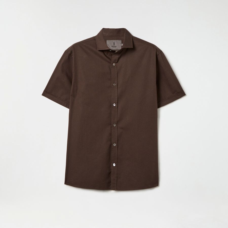 Camisa Chino Manga Curta