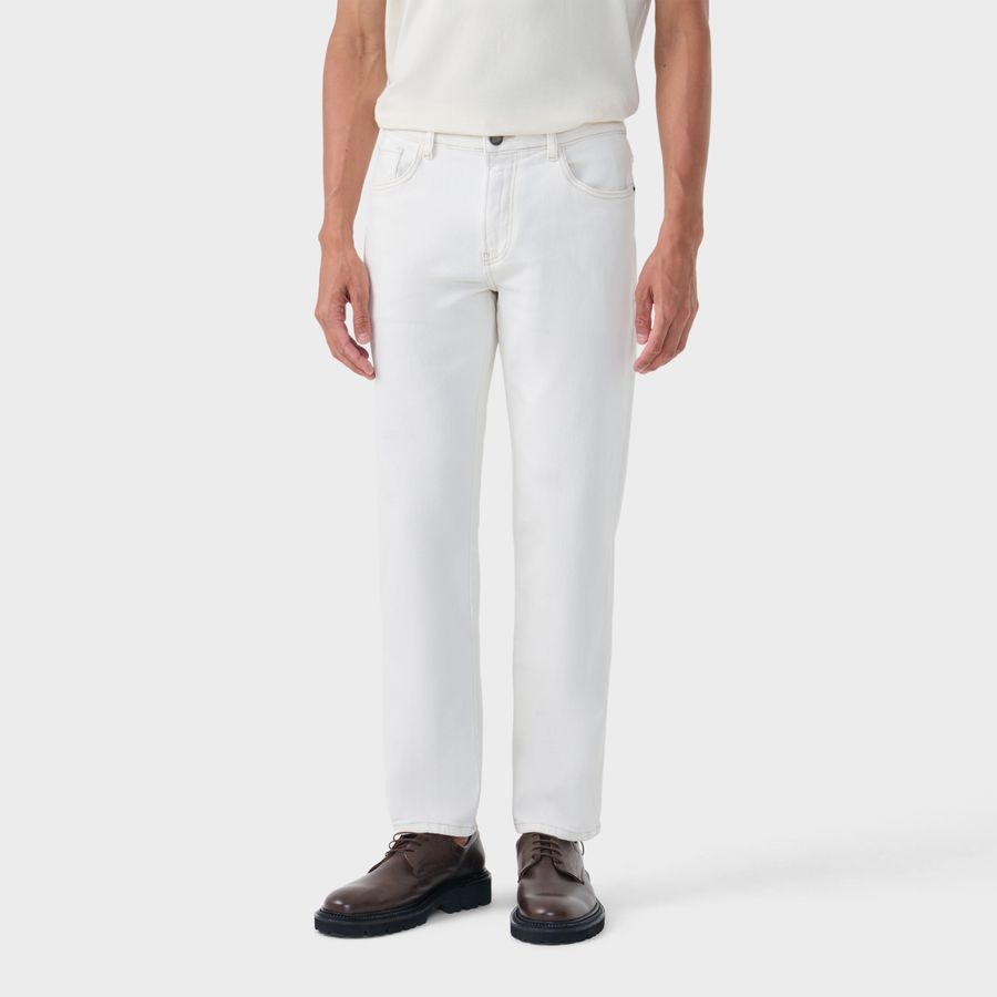 Calça Jeans Regular White
