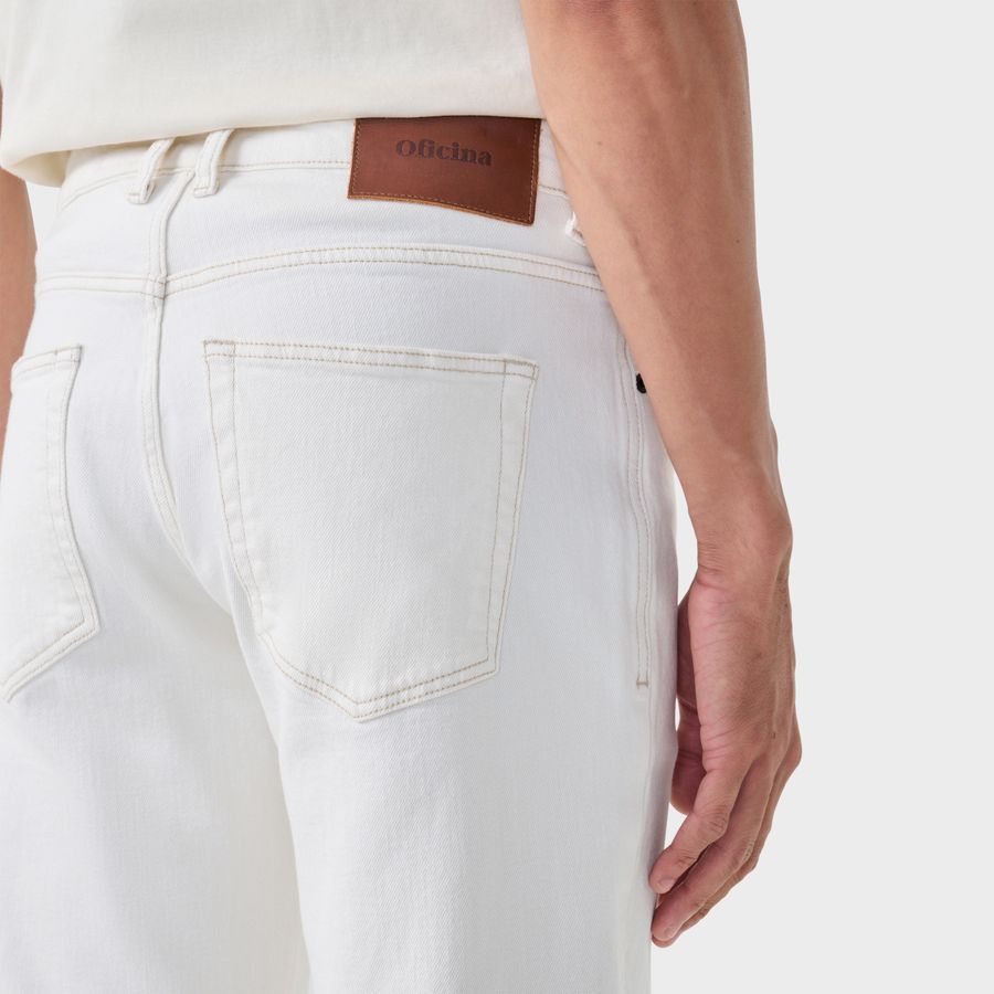 Calça Jeans Regular White